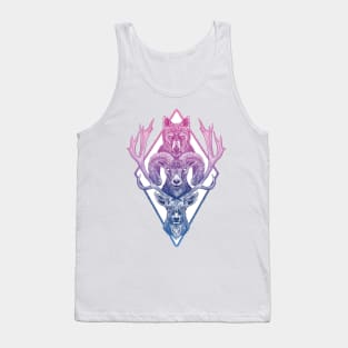 Wolf Ram Hart (Color) Tank Top